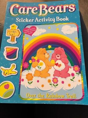 Care Bears Rainbow Sticker Activity Book - Blue, Pink, Orange, Yellow